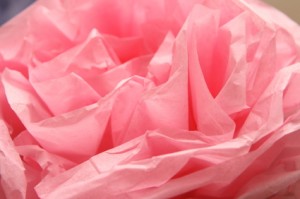 Pink Tissue Paper Flower