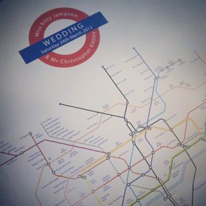 London Underground wedding table plan - gemmamilly.com