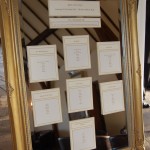 Framed mirror wedding table plan Framed mirror wedding table plan