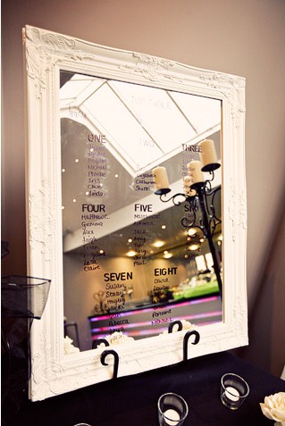 Mirror seating plan - www.annaclarkephotography.com