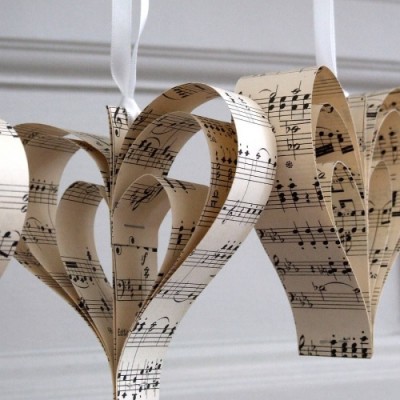 Handmade Vintage Music Heart Decoration - notonthehighstreet.com Handmade Vintage Music Heart Decoration - notonthehighstreet.com