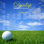 Fore! Golf Themed Wedding Table Plans