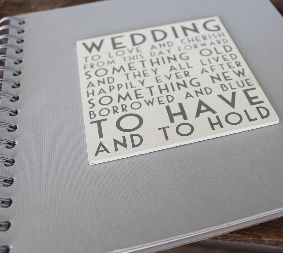 Wedding album memory book