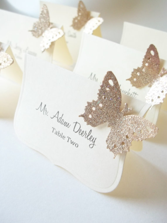 Butterfly escort cards