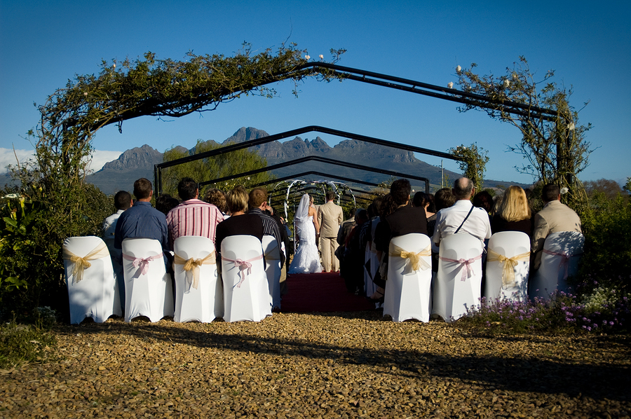 South African outdoor wedding