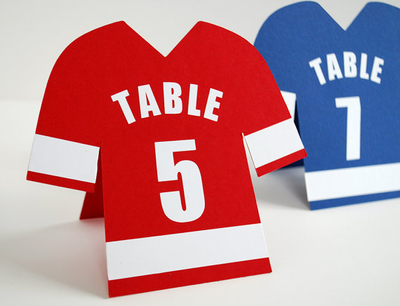 Football Shirt Table Number - etsy.com