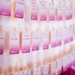 Style your Wedding Seating Plan with an Ombre Effect